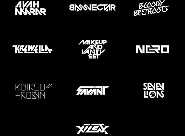 I will design a cool typography dj logo