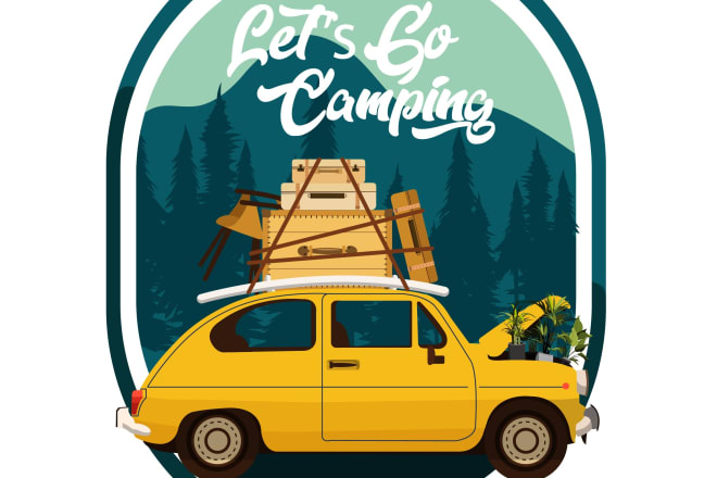 I will design a cool vector graphic travel poster