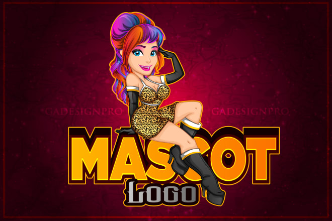 I will design a creative cartoon mascot logo