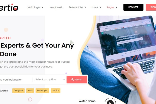 I will design a job listing website and design freelancing website