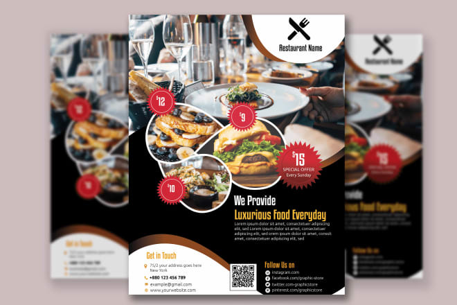 I will design a marvelous flyer for you