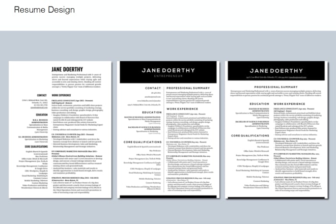 I will design a personalized resume or portfolio