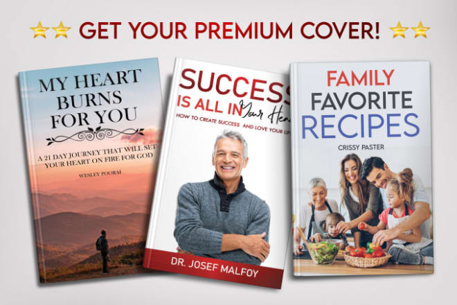 I will design a professional book cover