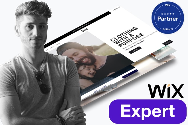 I will design a professional wix or wordpress website