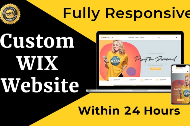 I will design a professional wix website
