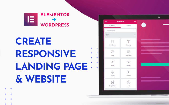 I will design a responsive wordpress website using elementor pro