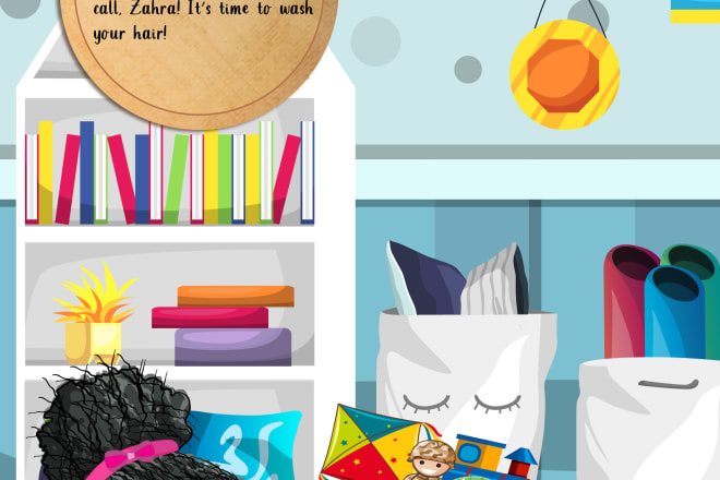 I will design a story book and illustrate your imaginations