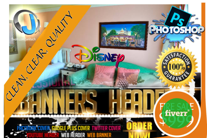 I will design advert banner for facebook, twitter, youtube, website