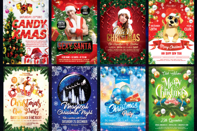 I will design amazing christmas flyers