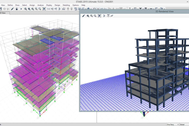 I will design and analyze concrete and steel structures