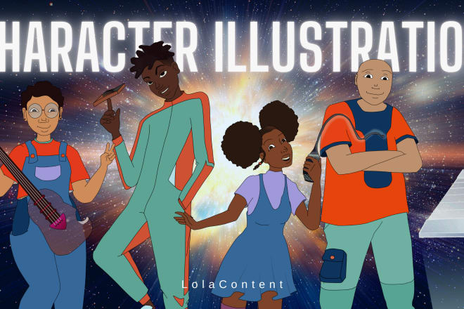 I will design and draw a character illustration you will love
