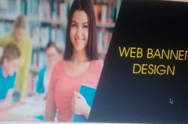 I will design awesome web banner any graphic design