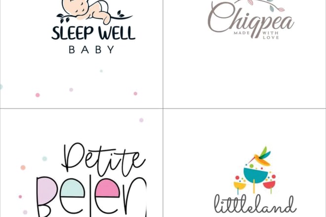 I will design baby shop and baby boutique logo