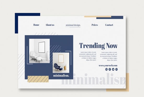 I will design best interior design website at an affordable price