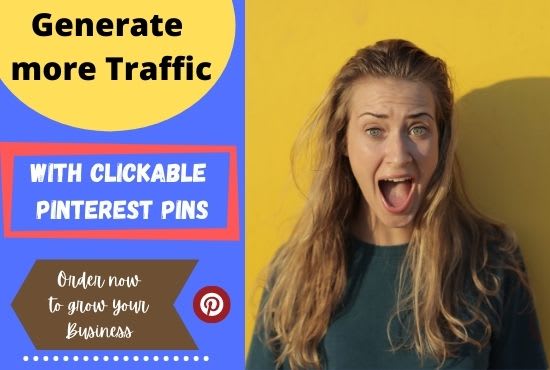 I will design clickable pinterest pins that create more traffic