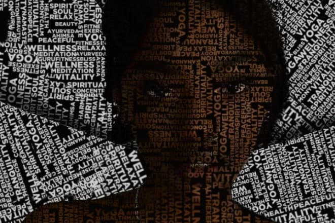 I will design cool typography portrait art