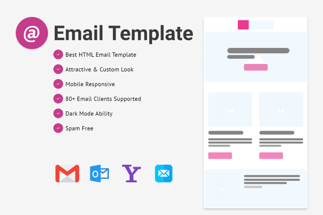 I will design custom and responsive HTML email template