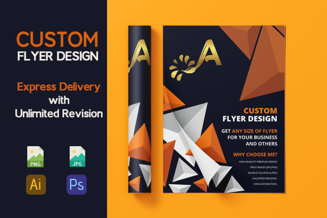 I will design custom business promotional event flyer poster leaflet postcard
