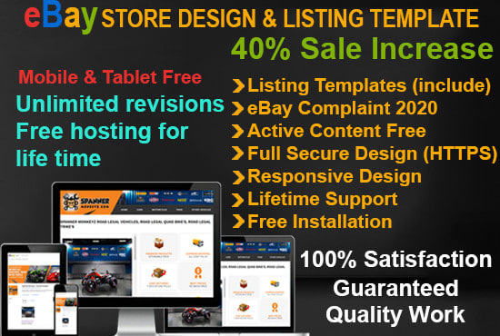 I will design custom ebay listing template