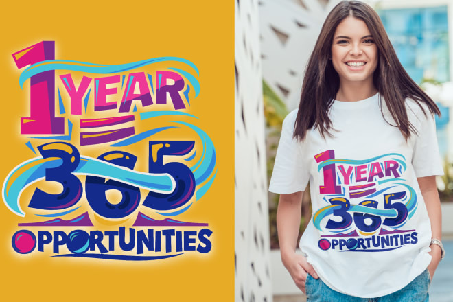 I will design custom typographic t shirt and text