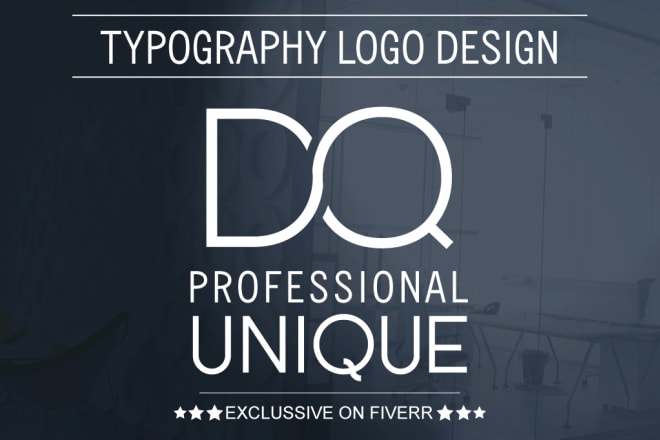 I will design custom typography logo
