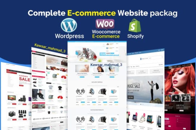I will design ecommmerce website with wordpress