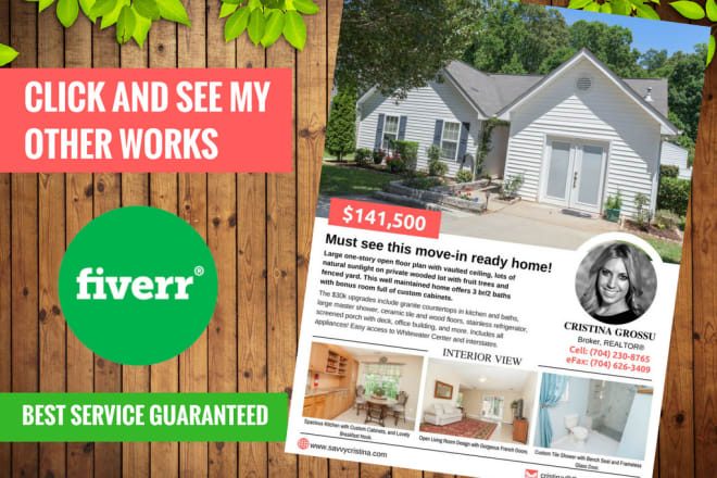 I will design eye catching real estate flyer