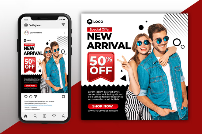I will design facebook and instagram banner, ads, post in 3 hours