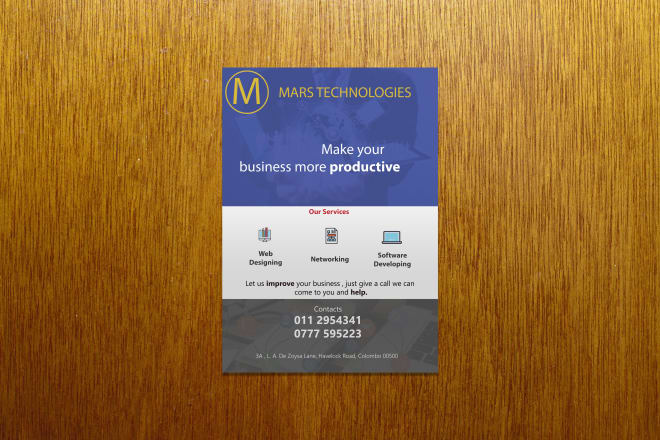 I will design flyer, handbill, posters, leaflet