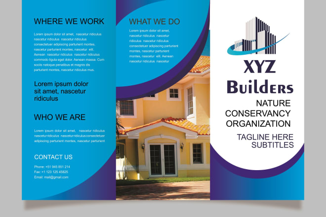 I will design flyer, leaflet, and bi fold or tri fold brochure