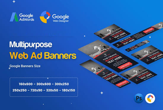 I will design google adwords, affiliate web banner ads within 24hrs