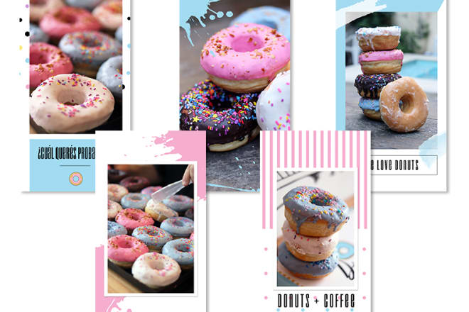 I will design great instagram stories templates for you