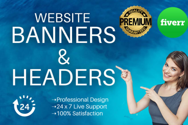 I will design great website banner,header or slider in 24 hours