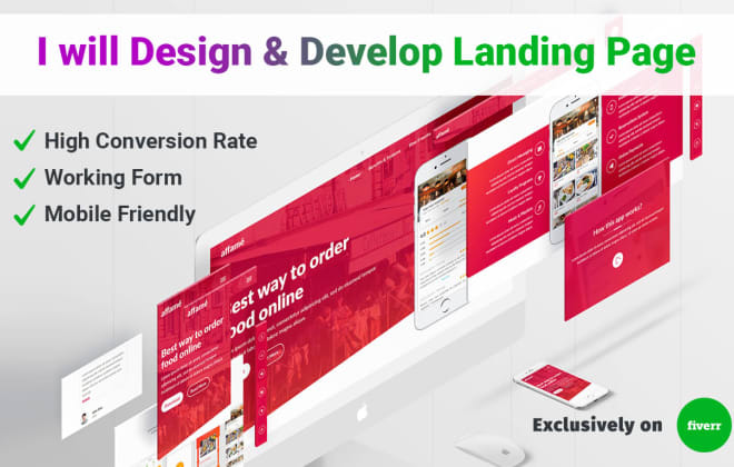 I will design high conversion lead pages, lead capture landing page