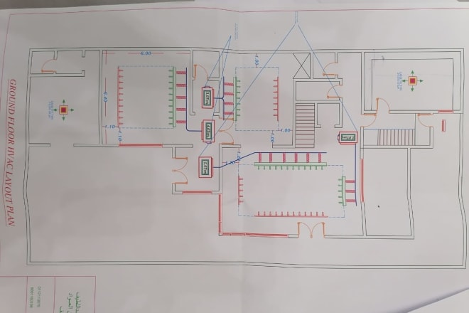 I will design hvac and fire fighting for any floor plan