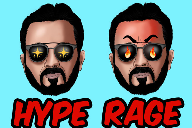 I will design illustrated emotes for twitch