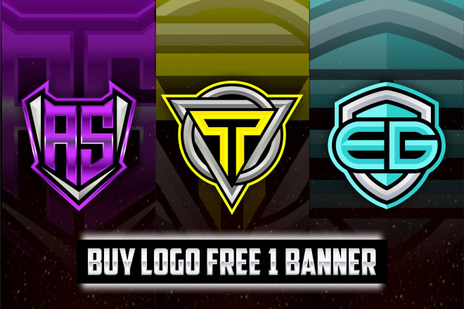 I will design initial logo esports twitch youtube gaming, free banner