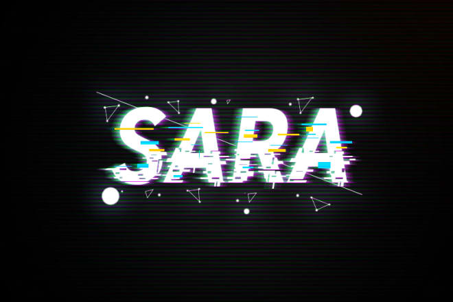 I will design killer rgb glitch effect text logo