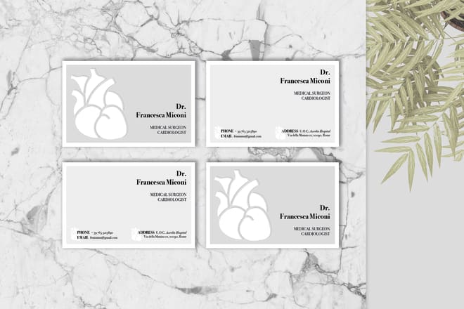 I will design minimal and elegant business cards