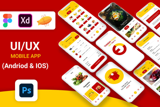 I will design modern app ui ux, ios ui and app mockups in adobe xd