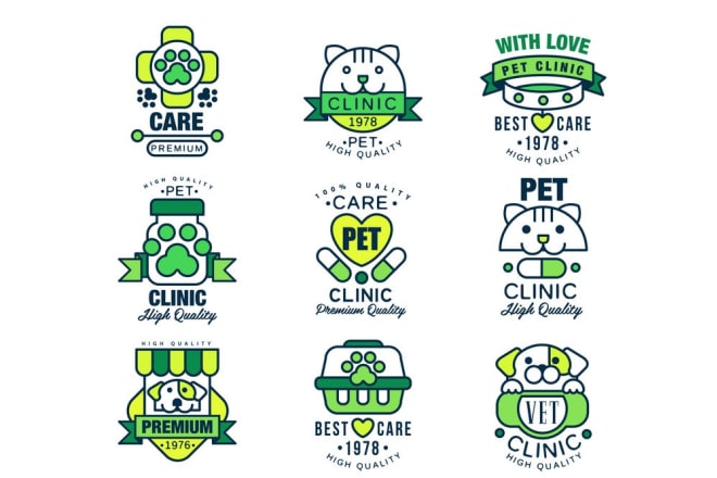 I will design modern dog,animal,cat,pet clinic or veterinary clinic logo