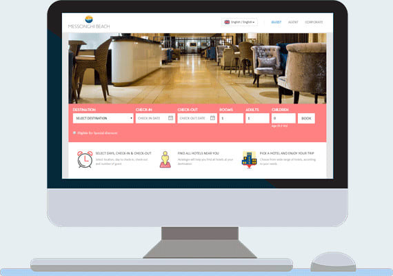 I will design modern hotel, travel booking website