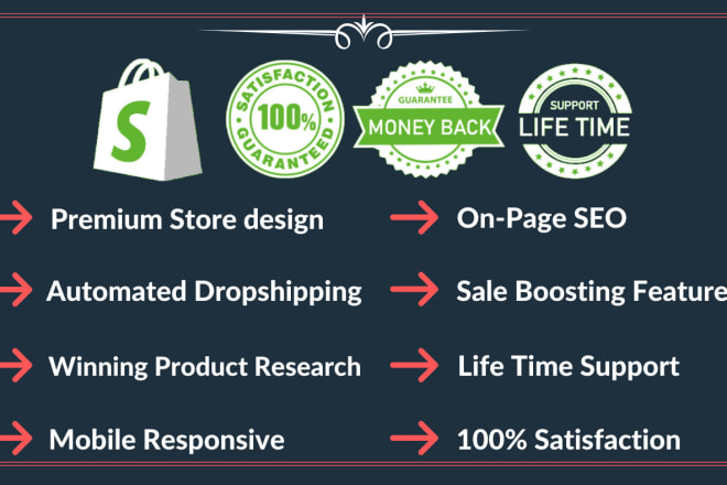 I will design money making shopify website, shopify dropshipping store