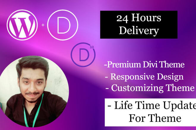 I will design or redesign wordpress website in 24 hours using divi