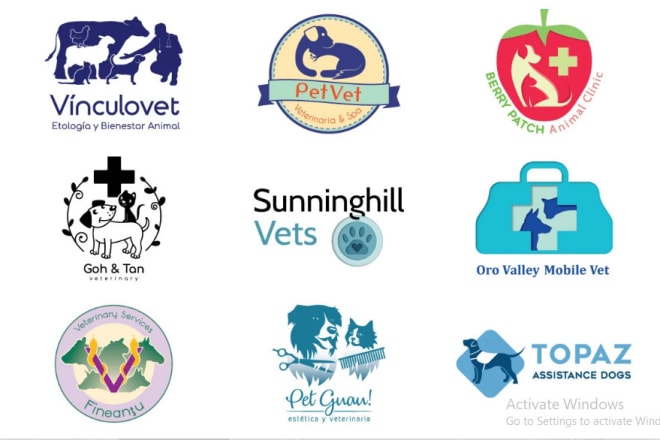 I will design pet shop, veterinary clinic or animal shelter logo