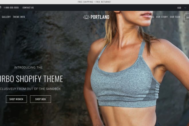 I will design premium turbo, flex theme shopify store