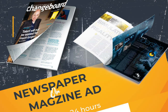 I will design print ready newspaper or magazine ad