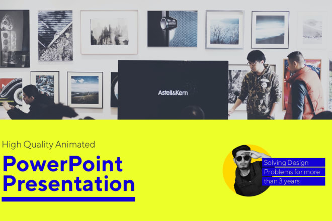 I will design professional animated powerpoint presentation