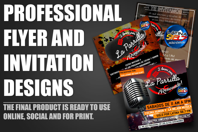 I will design professional flyer, and posters for any events