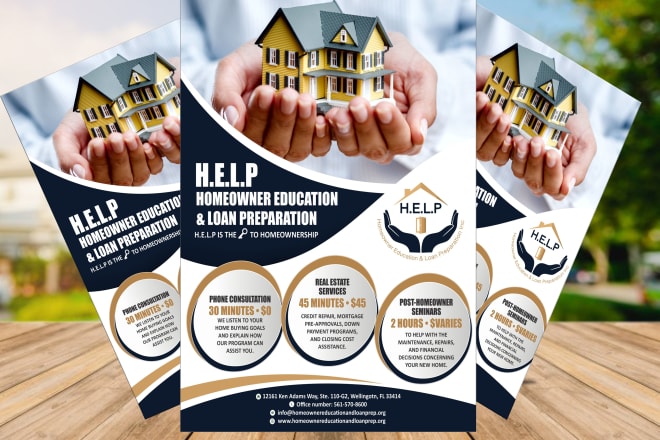 I will design professional real estate flyer